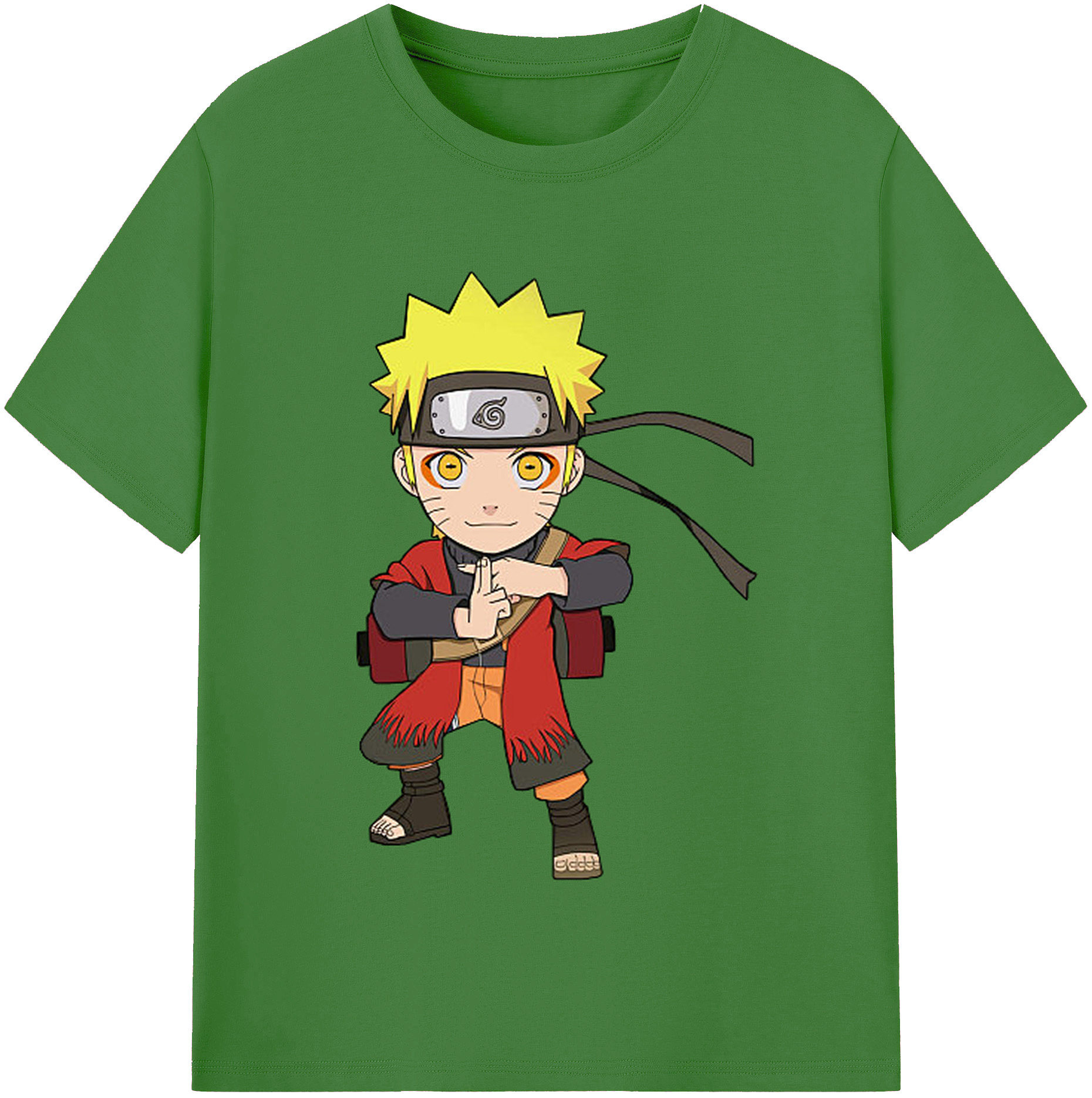 （画像用） NARUTO -ナルト- うずまき ナルト Uzumaki Naruto レディースカジュアルプリントTシャツ（綿100％）